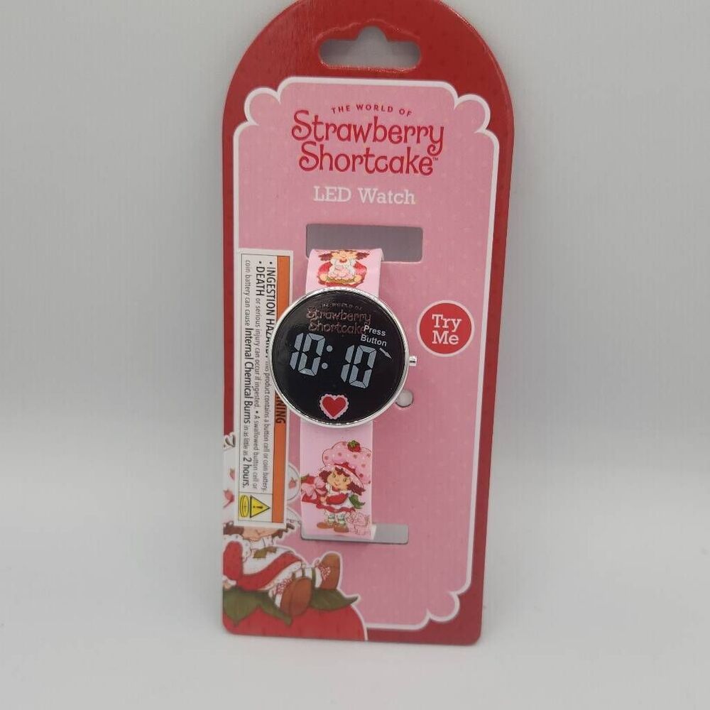 Strawberry Shortcake pink led kids watch